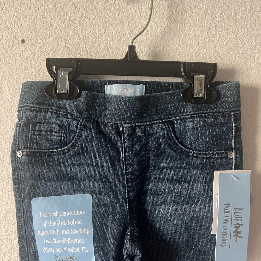 Blue Ink Toddler’s Star Pull-On Denim Leggings, Size 4T, NWT - Picture 2 of 9